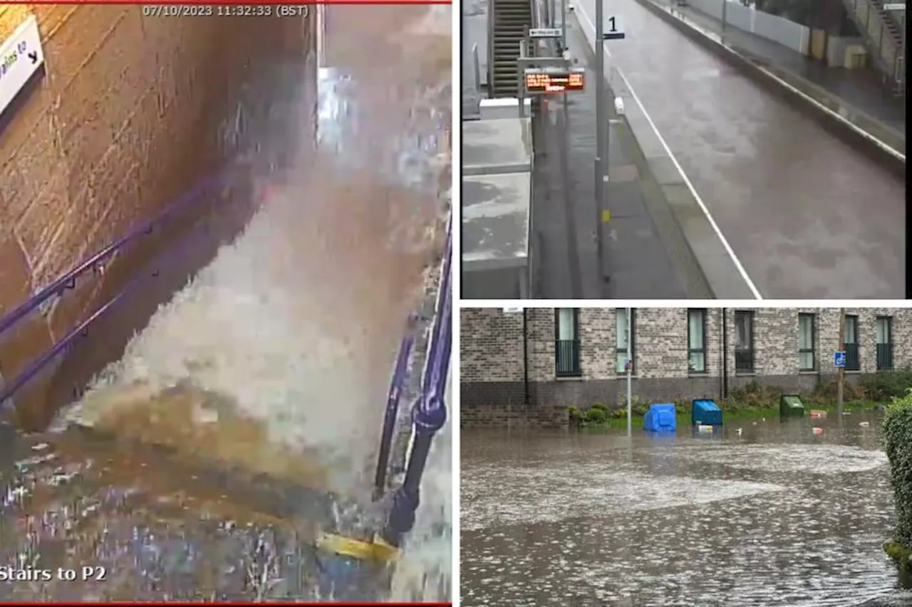 In pictures: Flooding across Glasgow as rainfall continues