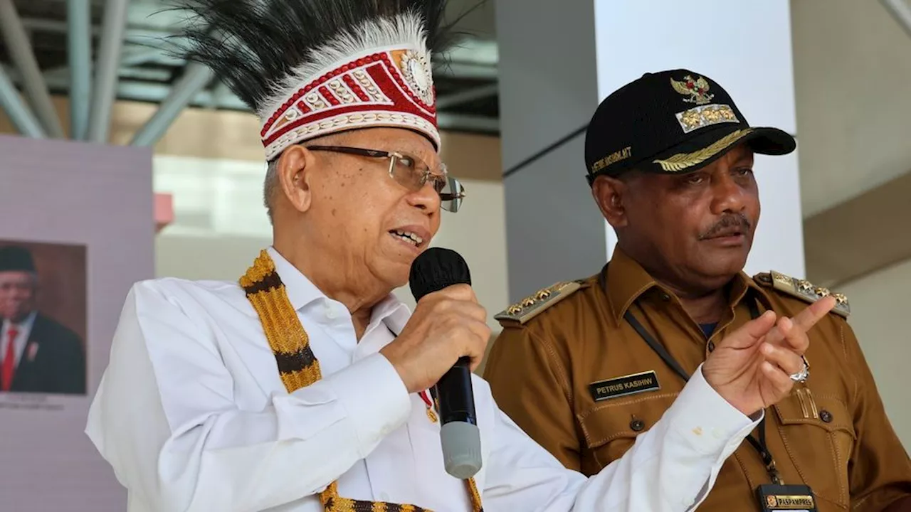 Senin Berkantor di Papua, Wapres Amin Akan Temui Aktivis HAM