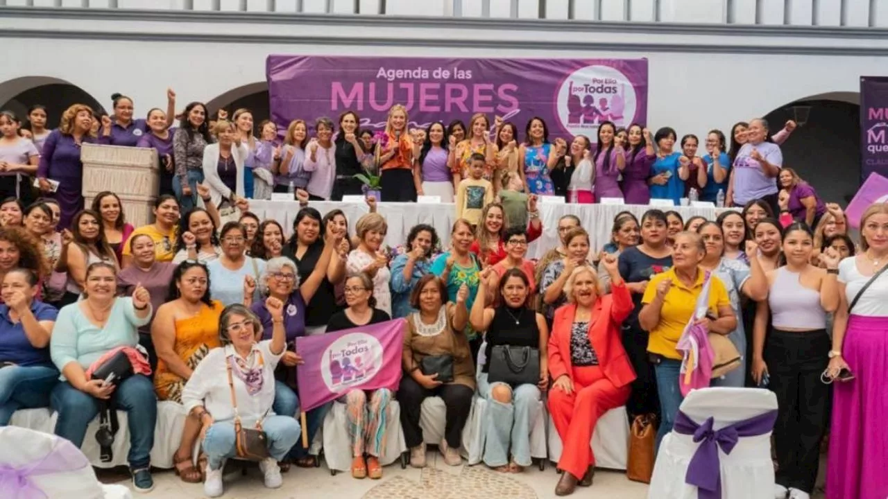 Mujeres de Morelos impulsan a Claudia Sheinbaum a la presidencia, crearán agenda feminista