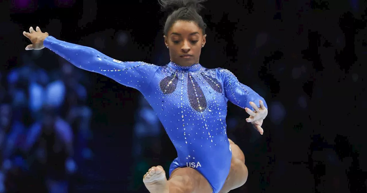 Simone Biles extends streak as most decorated gymnast with sixth all-round world title