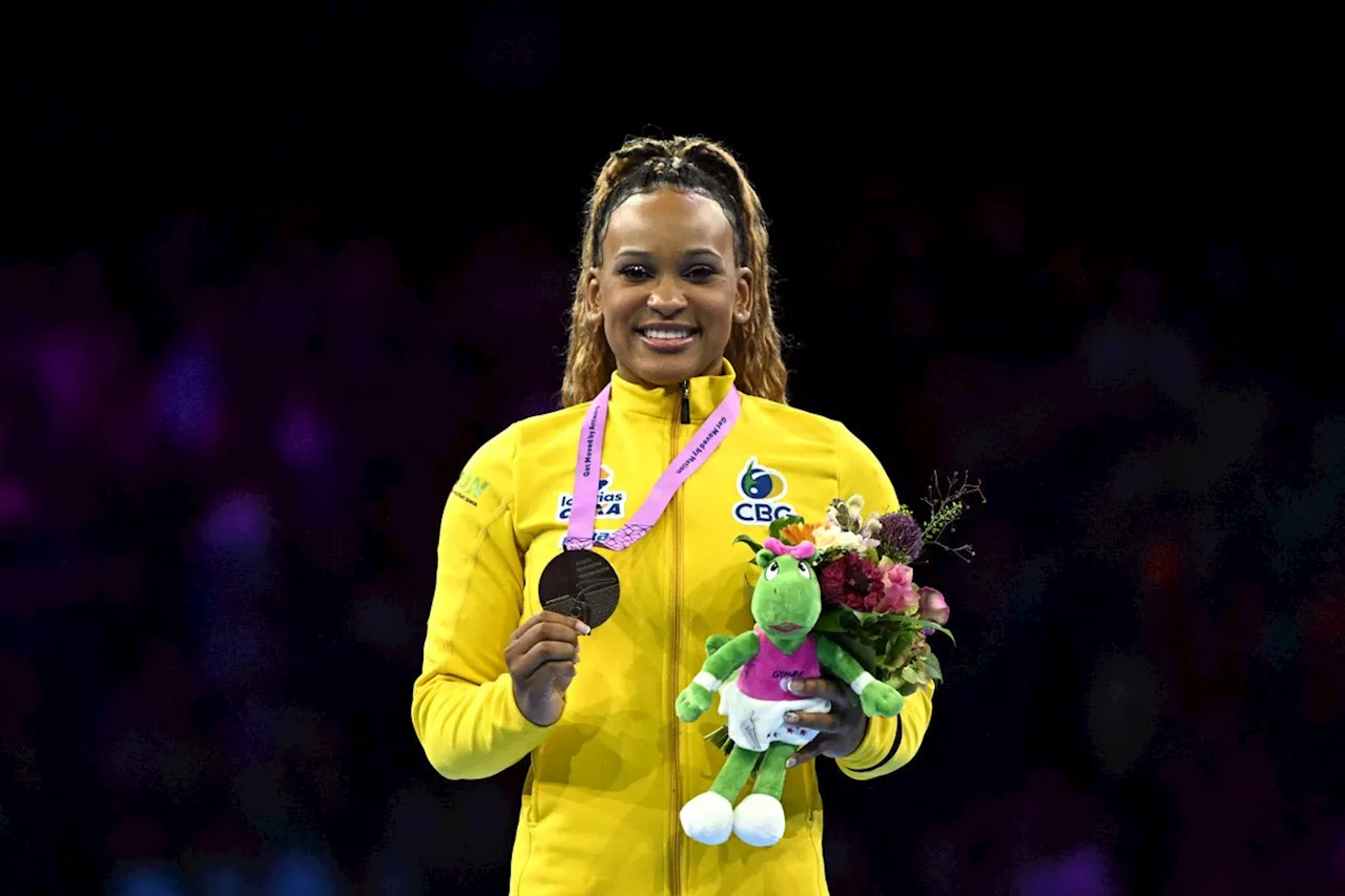 Rebeca Andrade conquista medalha de ouro no salto do mundial de ginástica artística