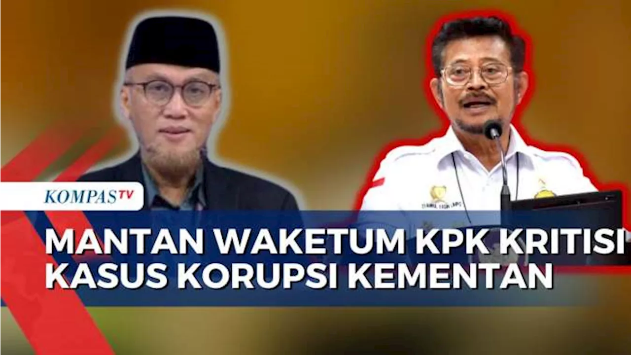 Wakil Ketua KPK 2007-2011, M Jasin Kritisi Transparansi Penanganan Kasus Korupsi di Kementan