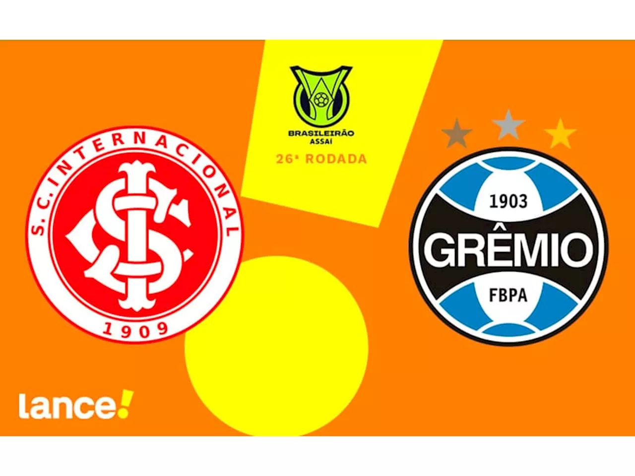 Internacional x Grêmio: onde assistir ao vivo, escalações e horário do jogo pelo Brasileirão - Lance!