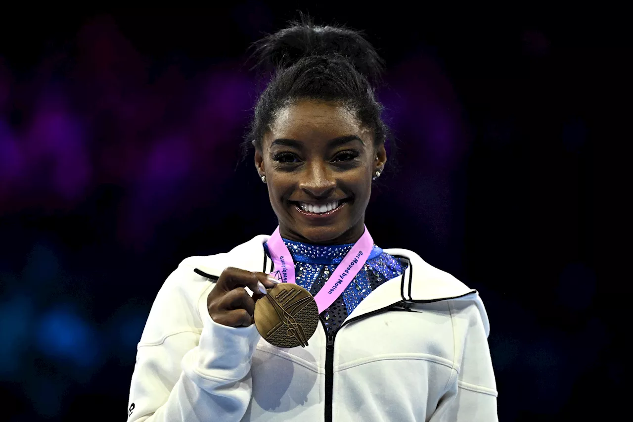 Gymnastics' all-around queen Biles claims 21st world title