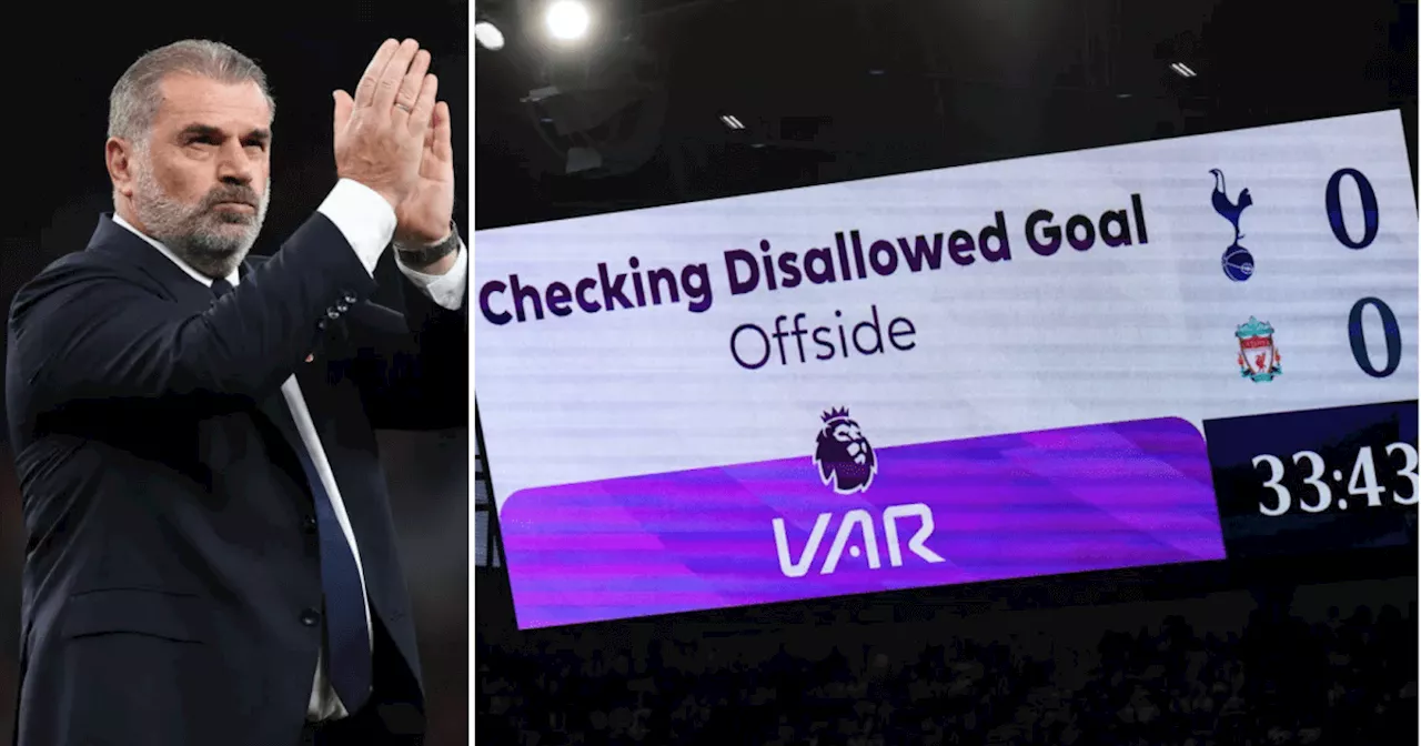 Tottenham: Ange Postecoglou says VAR should be scrapped after Liverpool controversy