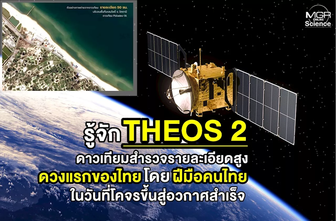 รู้จัก 'THEOS 2' ดาวเทียมสำรวจรายละเอียดสูงดวงแรกของไทย โดยฝีมือคนไทย ในวันที่ขึ้นสู่อวกาศ