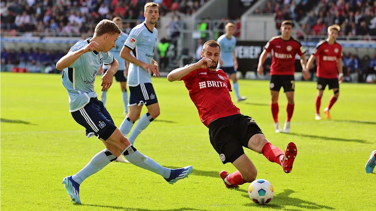 1:1 in Wiesbaden – HSV verschießt Elfmeter in letzter Sekunde