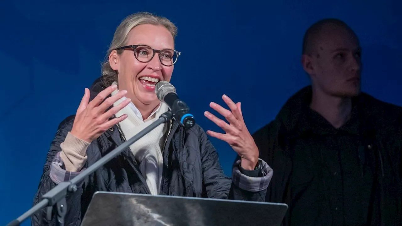 Hessen: AfD beendet Wahlkampf mit Weidel - Gegendemos in Wiesbaden