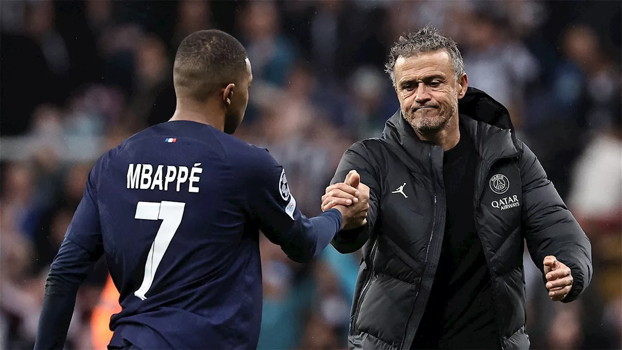 Luis Enrique now comes to defence of Kylian Mbappe after what happened at Newcastle United