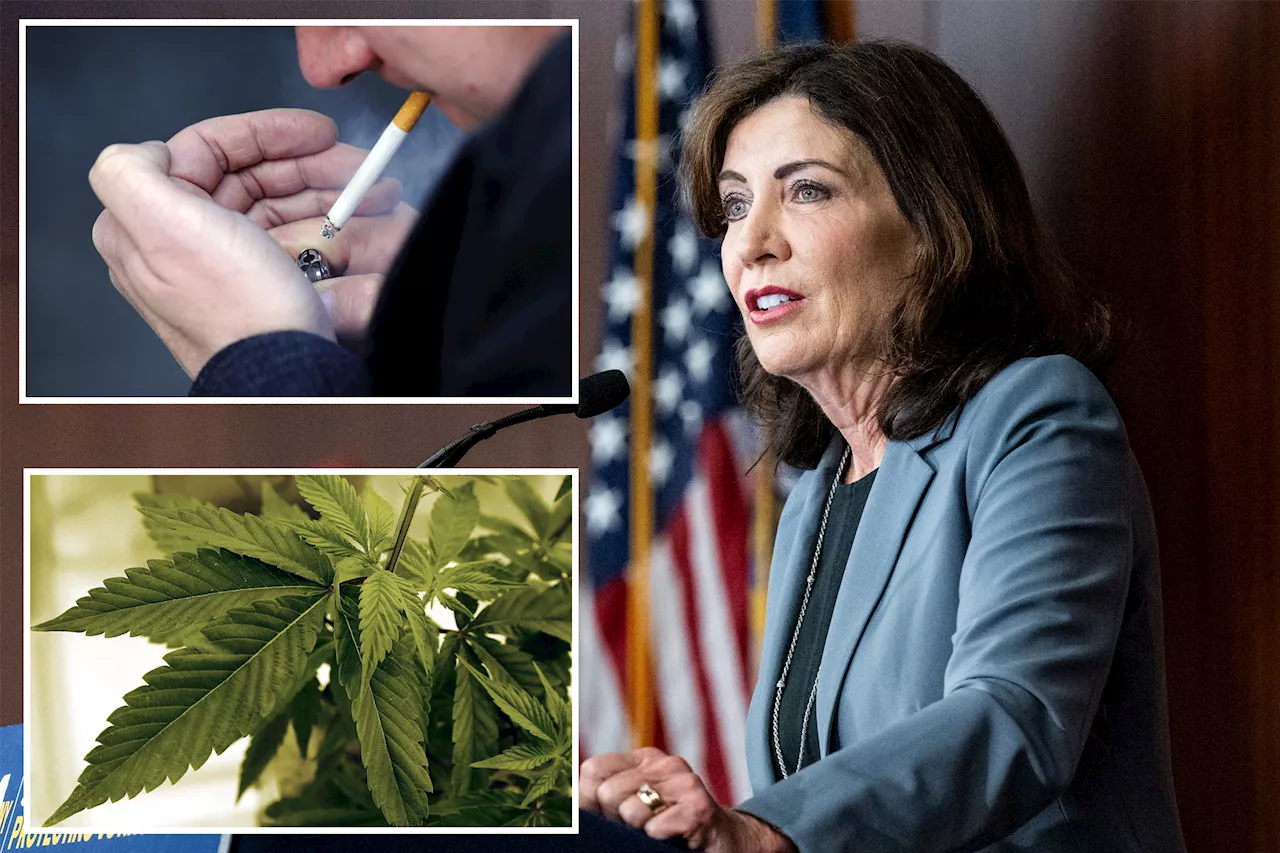 Hochul paying NYers $25 for tobacco survey, but no questions on pot ban