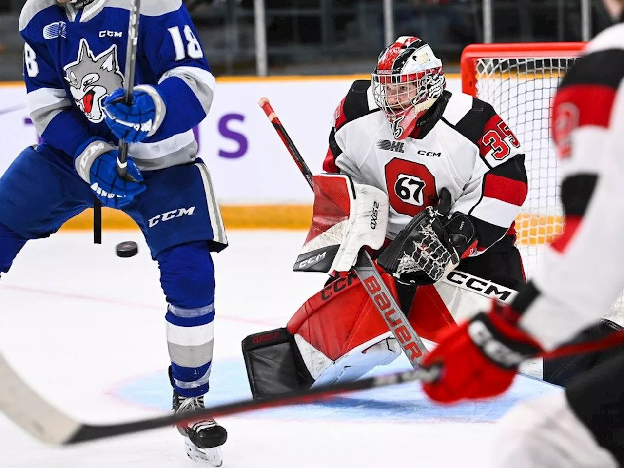 Big moment for rookie Nic Whitehead as Ottawa 67's knock off Sudbury Wolves