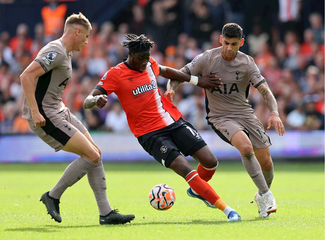 Soccer\u002DTen\u002Dman Tottenham go top of table after 1\u002D0 win at Luton