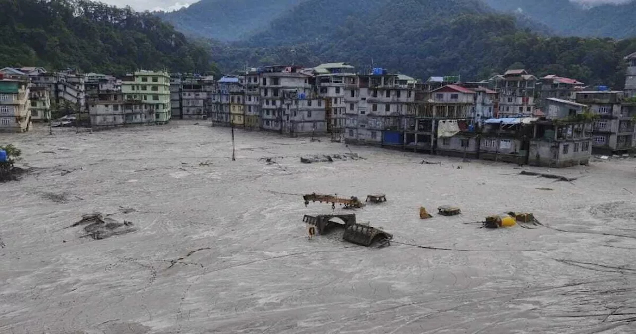 Deaths rise to 47 after an icy flood swept through India's Himalayan northeast