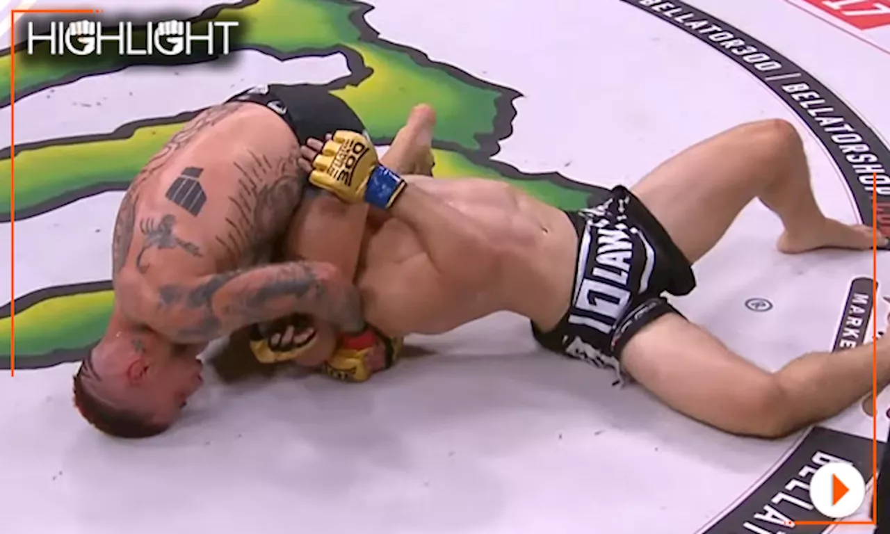 Bellator 300 Highlight Video: Sergio Cossio Triangle Chokes Jesse Roberts