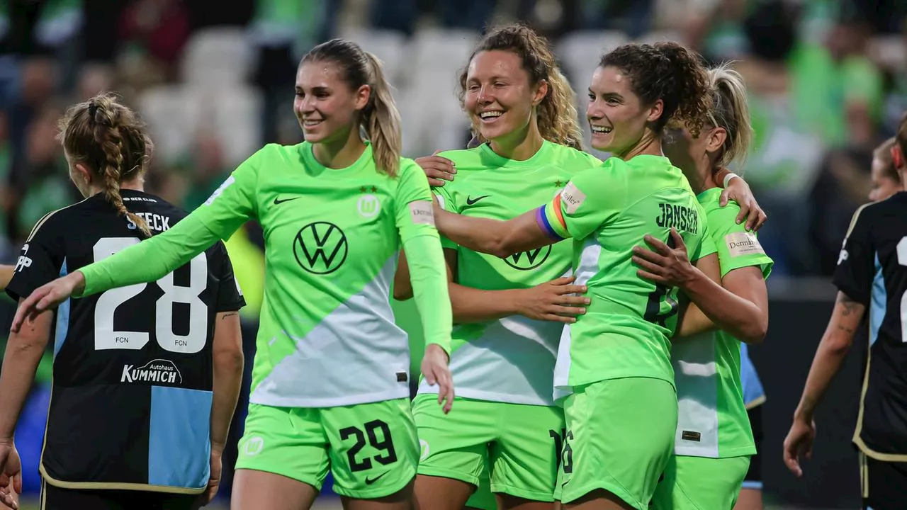 Frauen-Bundesliga: Wolfsburg müht sich zum Sieg gegen Nürnberg