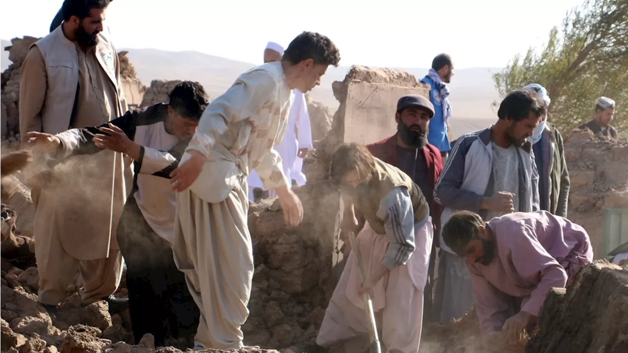 Desperate people dig out dead and injured from quakes that killed over 2,000 in Afghanistan