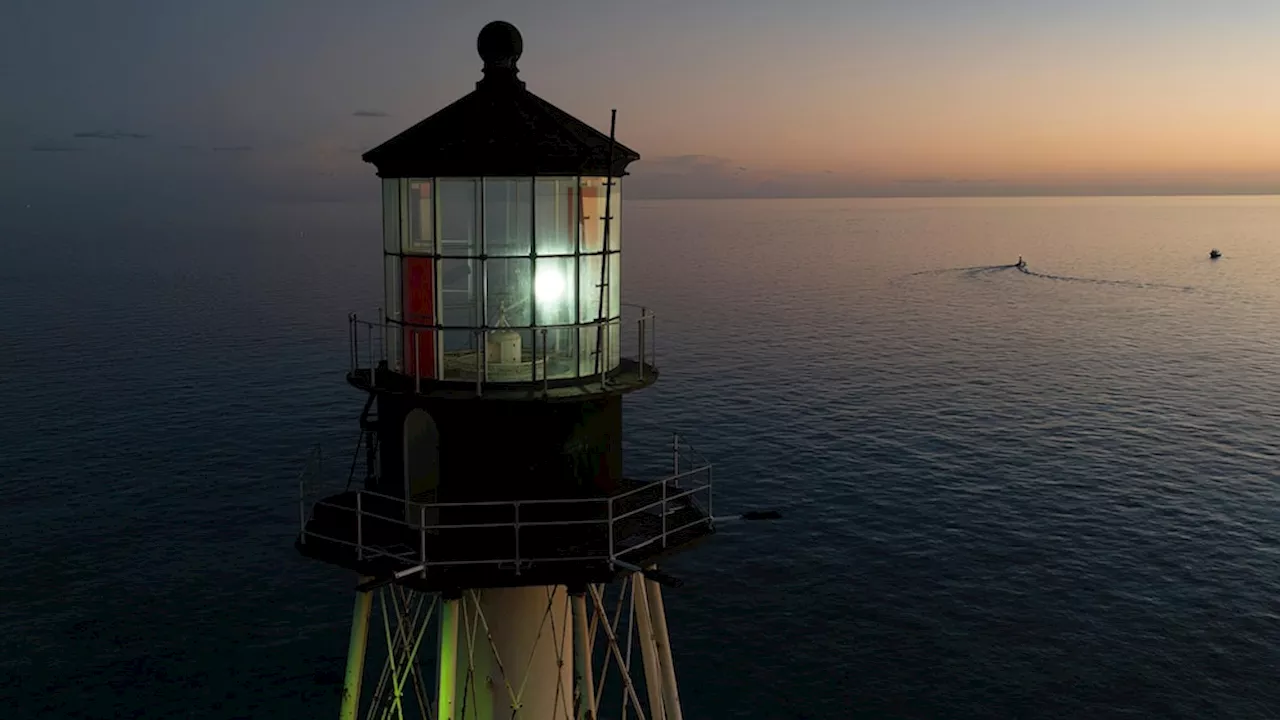 150-year-old Florida Keys lighthouse illuminated for first time in a decade