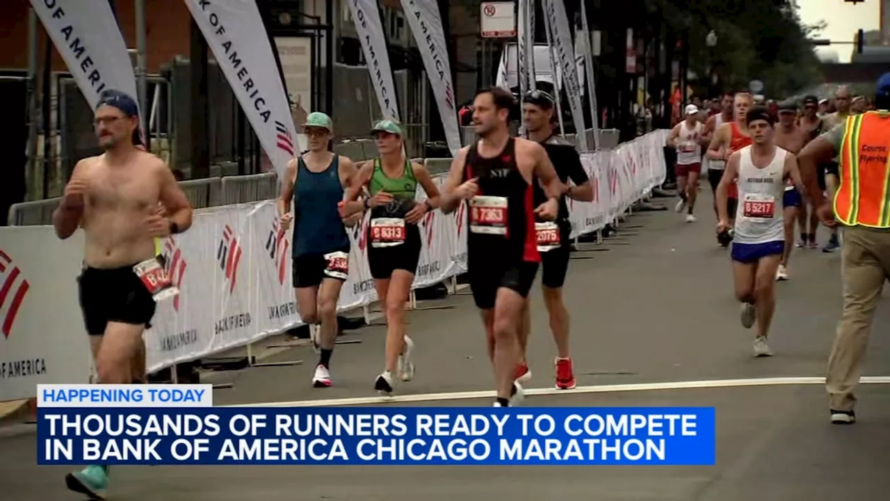 Thousands of runners line up for 2023 Bank of America Chicago Marathon