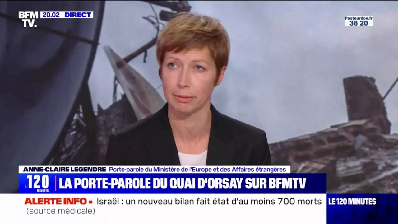 Française morte en Israël: 'Nous sommes en contact avec sa famille, pour lui apporter le soutien nécessaire', affirme Anne-Claire Legendre, porte-parole du Quai d'Orsay