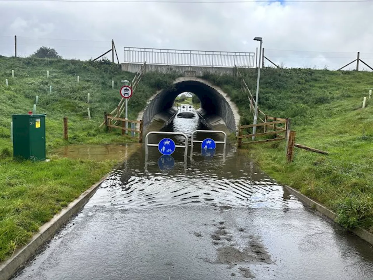 Underpass at Preston Western Distributor Road regularly closed by flooding