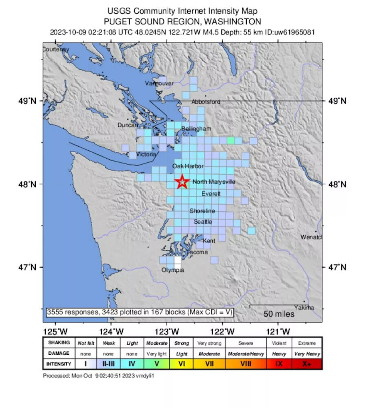 4.5 earthquake shakes Greater Victoria, Washington state coast on Sunday night