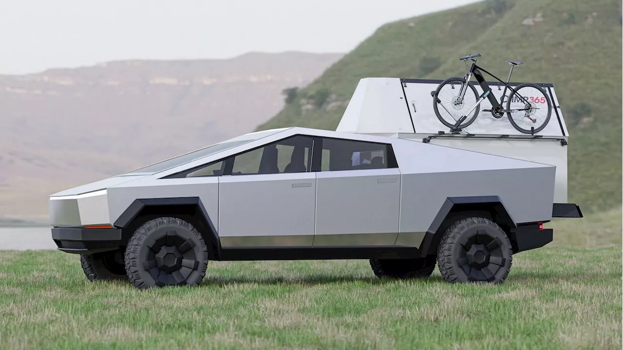 This Origami RV Pod Was Designed For The Tesla Cybertruck, Rivian R1T And Other EV Trucks