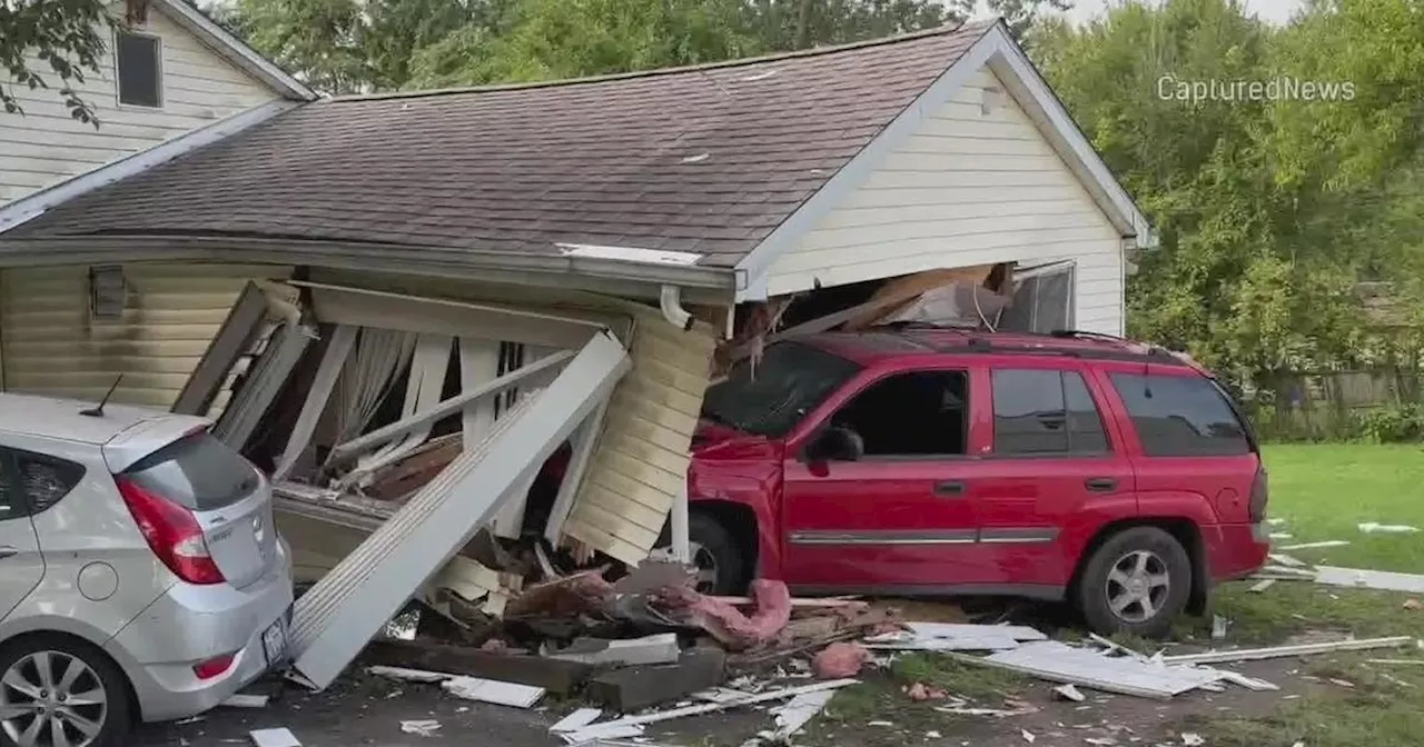 Car crashes into home stopping just inches from sleeping homeowner