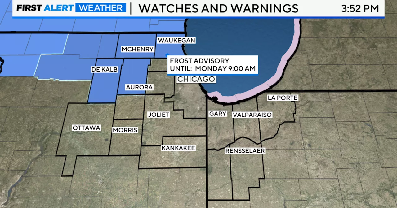 Chicago First Alert Weather: Chilly overnight, frost adviosry for some areas