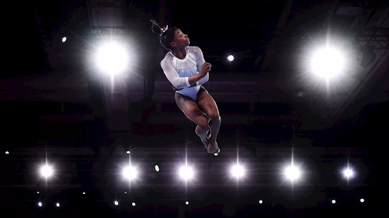 Simone Biles wins 22nd world championship gold medal as she finishes first in the women’s beam