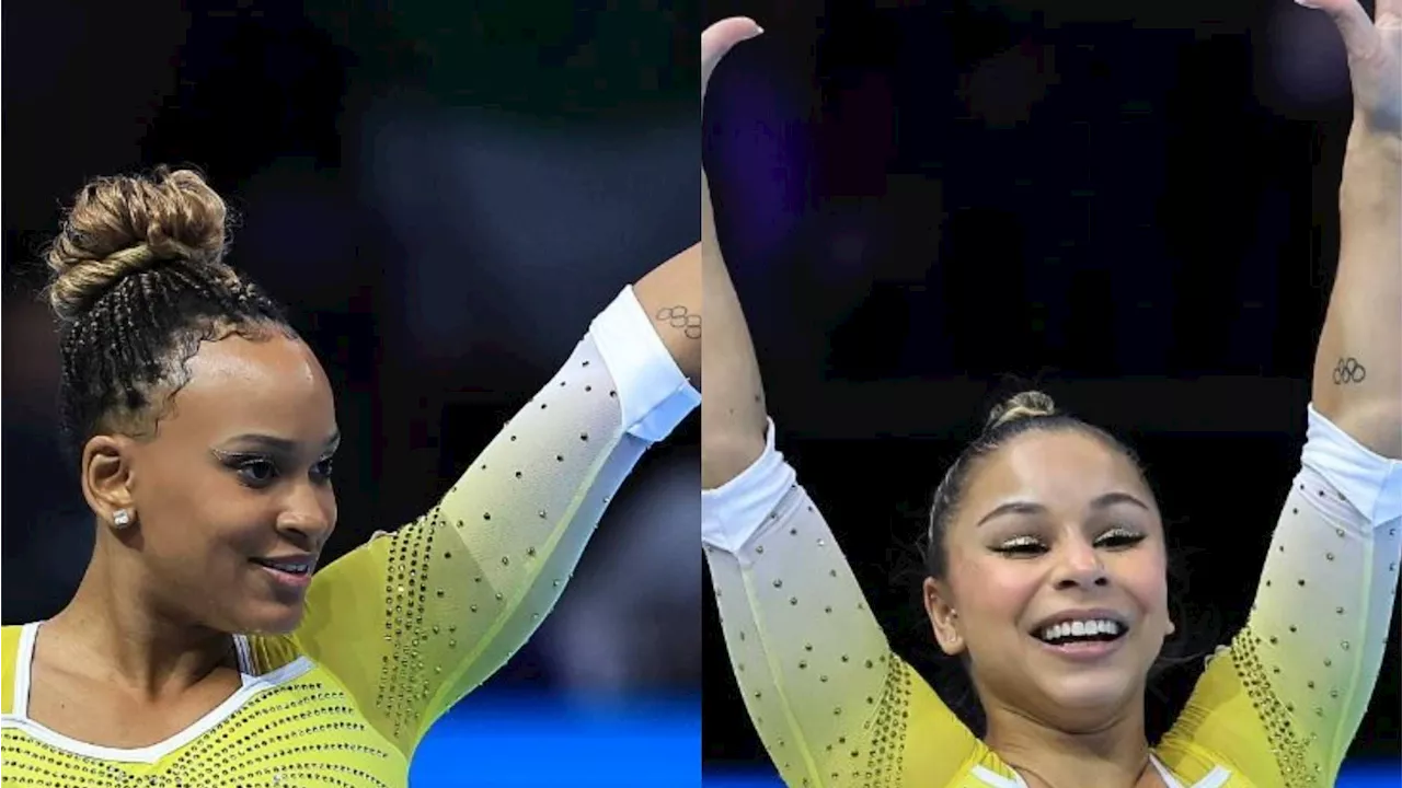 É dobradinha do Brasil! Rebeca Andrade e Flávia Saraiva conquistam prata e bronze no solo