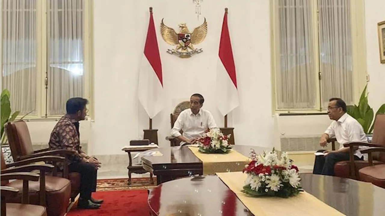 Jokowi dan SYL Habiskan Satu Jam Pertemuan Didampingi Pratikno