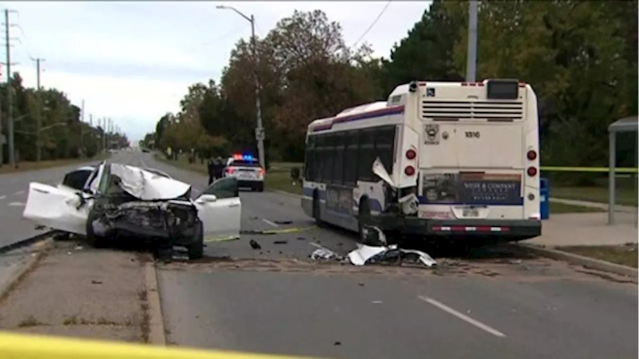 Crash involving Brampton transit bus leaves one person seriously injured