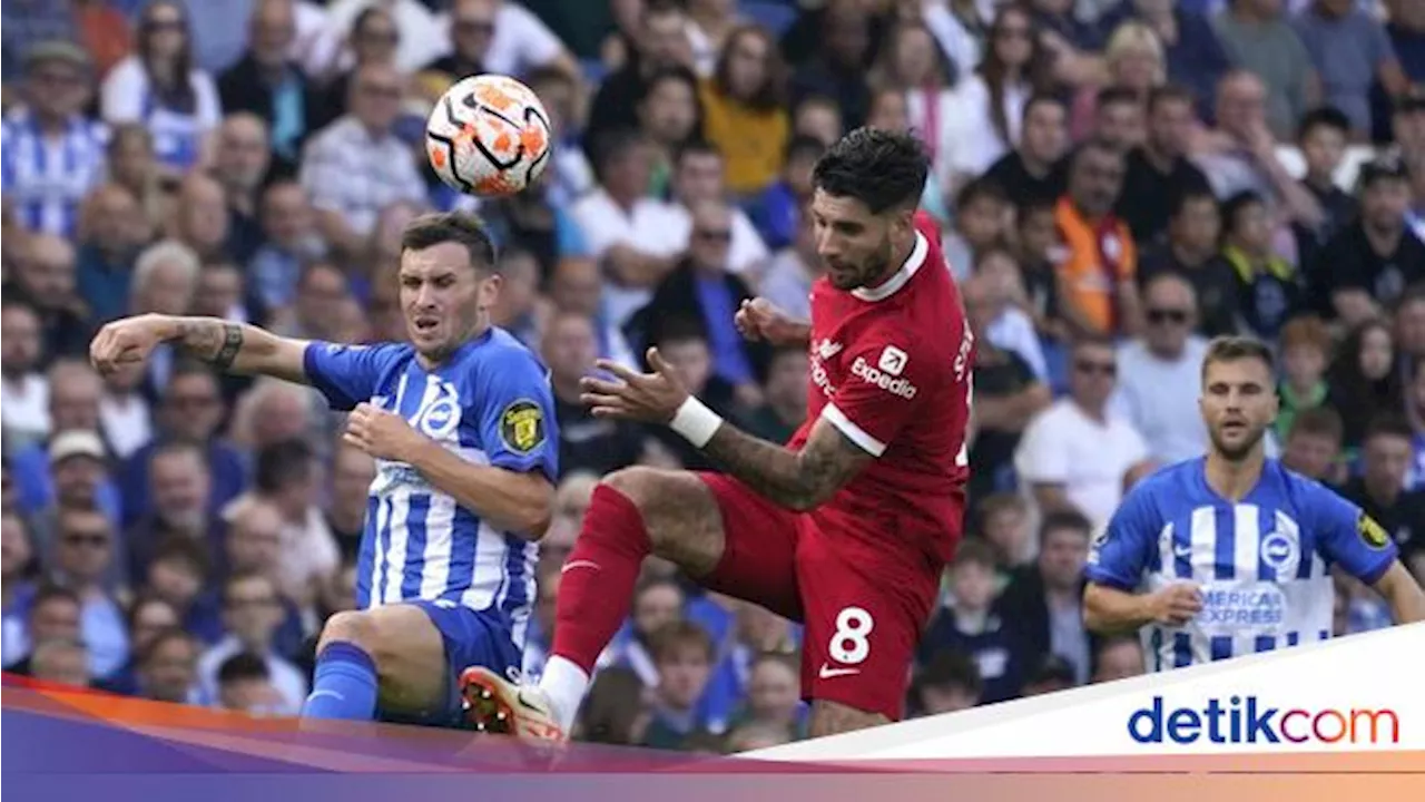 Babak Pertama: Liverpool Comeback, Ungguli Brighton 2-1