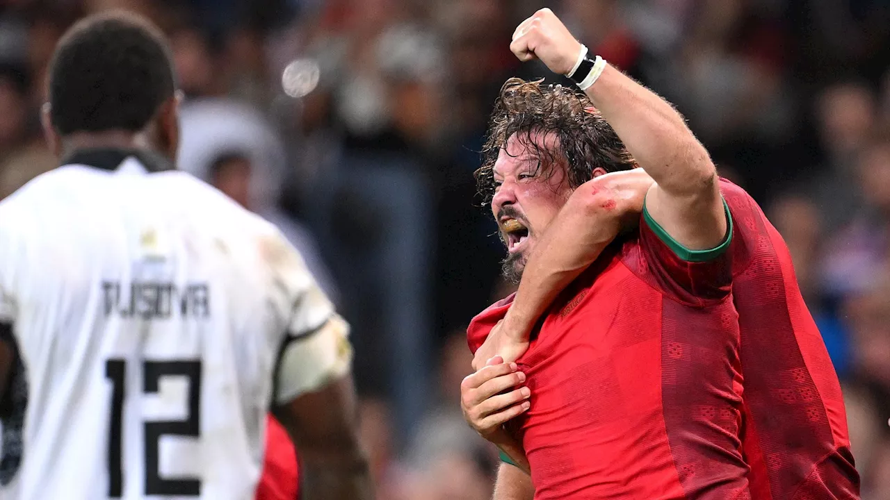 Coupe du monde de rugby | Le Portugal remporte son premier succès en battant les Fidji, qui verront les quarts - Eurosport