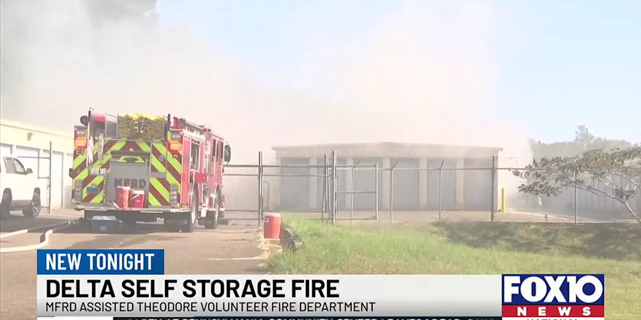 MFRD assists Theodore firefighters with blaze at storage facility