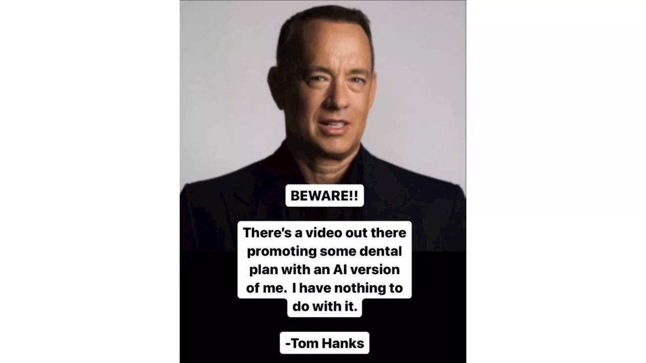 How Tom Hanks fake AI dental plan video is just the beginning of bogus celebrity endorsements