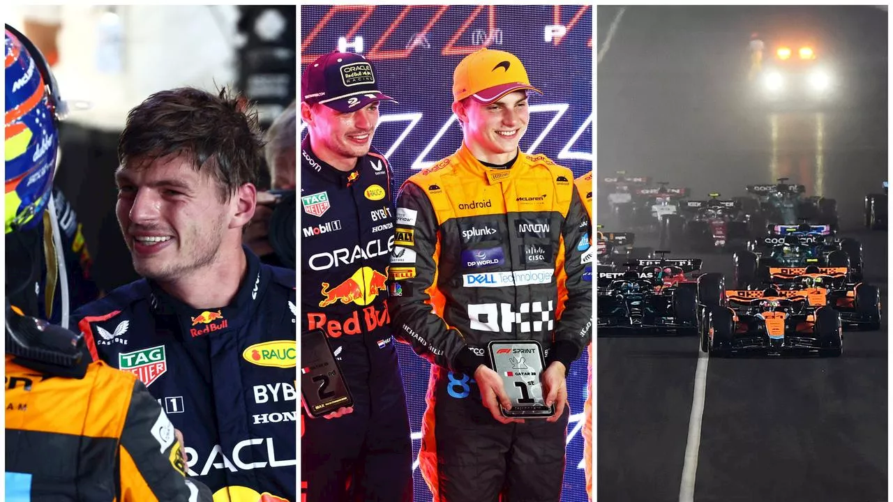 Aussie F1 stunner: Piastri gets first career win as Max clinches title in sprint chaos