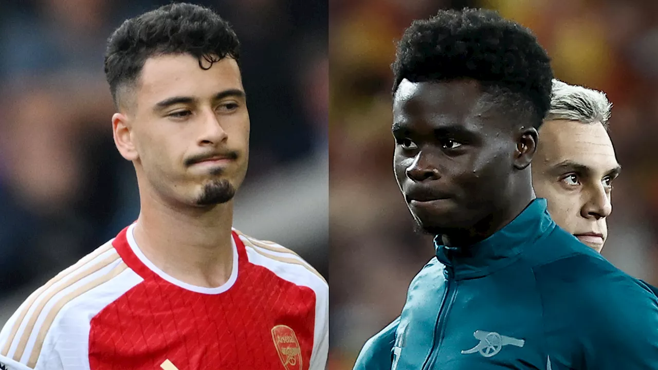 Double Arsenal injury boost! Bukayo Saka and Gabriel Martinelli step up recoveries ahead of crunch Man City clash