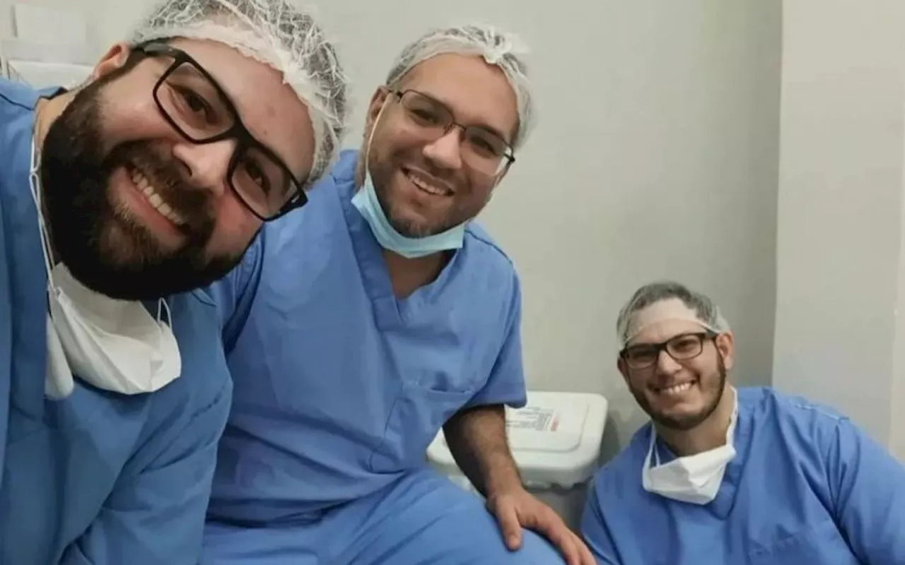 Deputada Samia Bonfim publica, em rede social, foto rara de irmão e médicos baleados na Barra da Tijuca