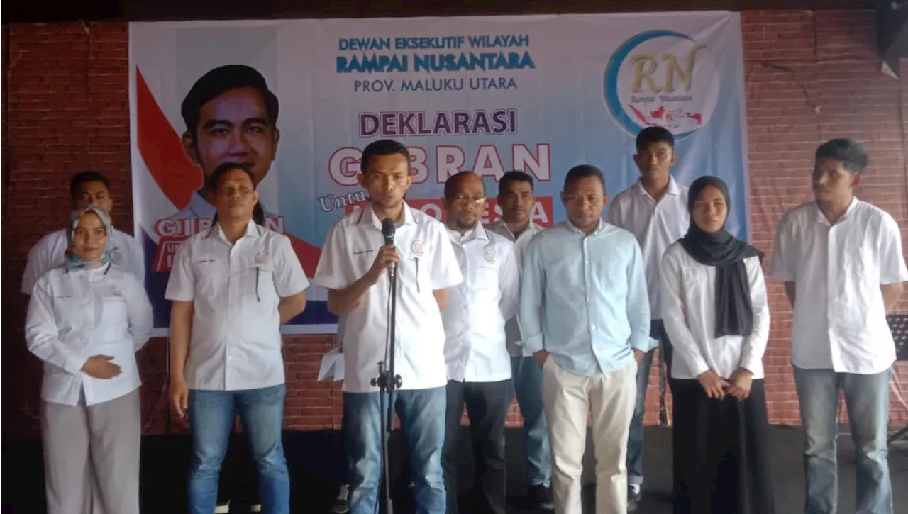 Rampai Nusantara Malut Mendeklarasikan Dukungan untuk Gibran jadi Cawapres 2024