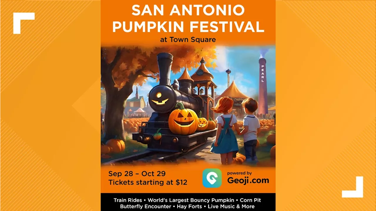 San Antonio Pumpkin Festival near Pearl has 'World's Largest Bouncy Pumpkin'