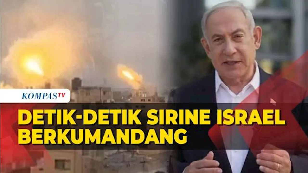 Detik-detik Sirine Israel Berkumandang usai Hujan Roket dari Militan Palestina