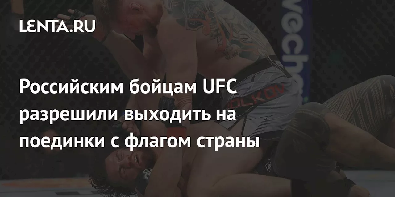 Российским бойцам UFC разрешили выходить на поединки с флагом страны