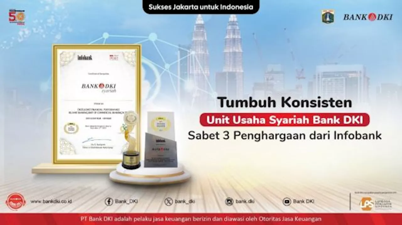 Unit Usaha Syariah Bank DKI Sabet Tiga Penghargaan