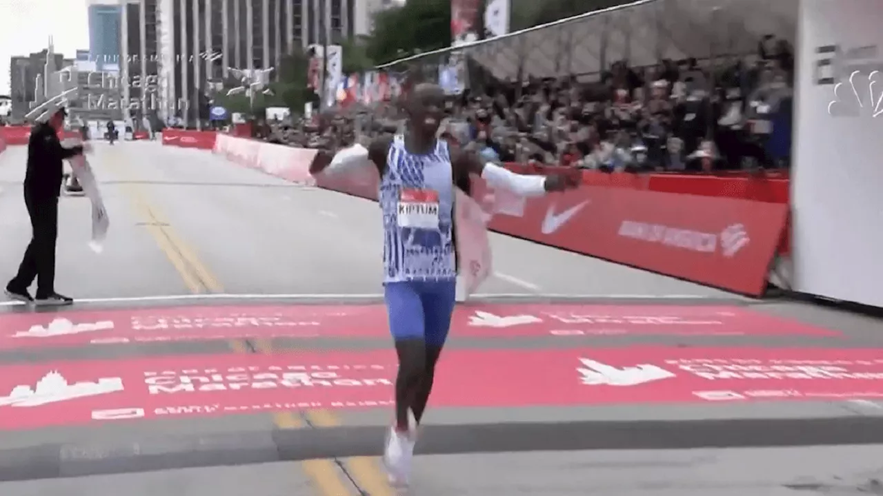 Kelvin Kiptum wins 2023 Chicago Marathon in stunning debut with unofficial world record