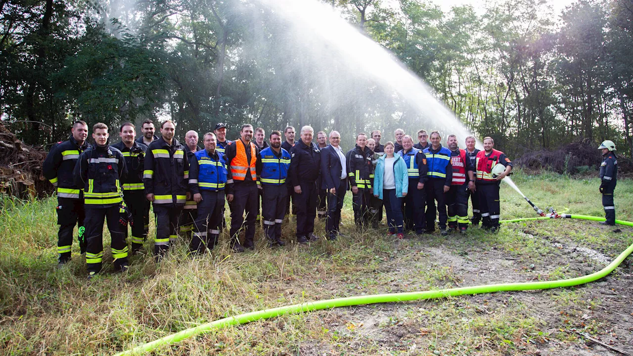 Wasser für Thern: 5,6 Kilometer lange Schlauchleitung