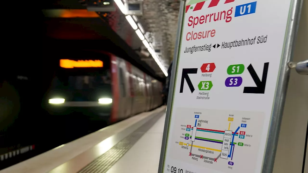 Hamburg & Schleswig-Holstein: U1: Sperrung zwischen Jungfernstieg und Hamburg Hbf