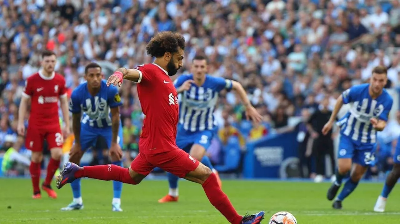 Premier League. Liverpool ralenti à Brighton, malgré un doublé de Mohamed Salah