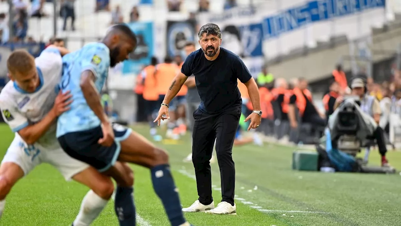 OM: Gattuso sous le charme d'Aubameyang, 'un exemple pour les jeunes joueurs'