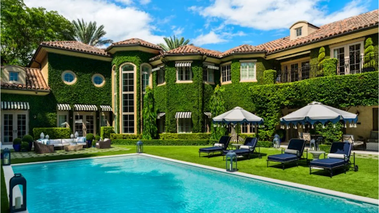 A Stunning Ivy-Clad House in South Florida Lists for $16 Million